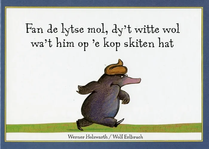 Fan de lytse mol, dy't witte wol wa't him op 'e kop skiten hat