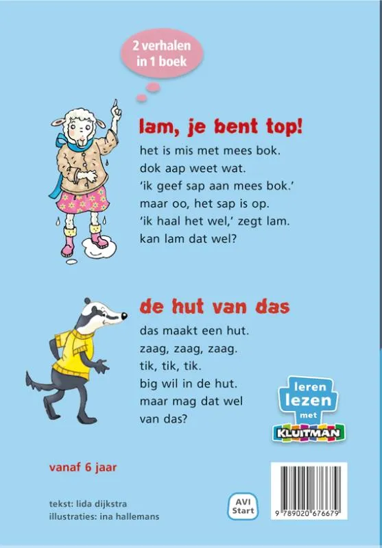 De klas van mees bok. het boek van lam en das | 9789020676679 De klas van mees bok. het boek van lam en das - Afbeelding 2