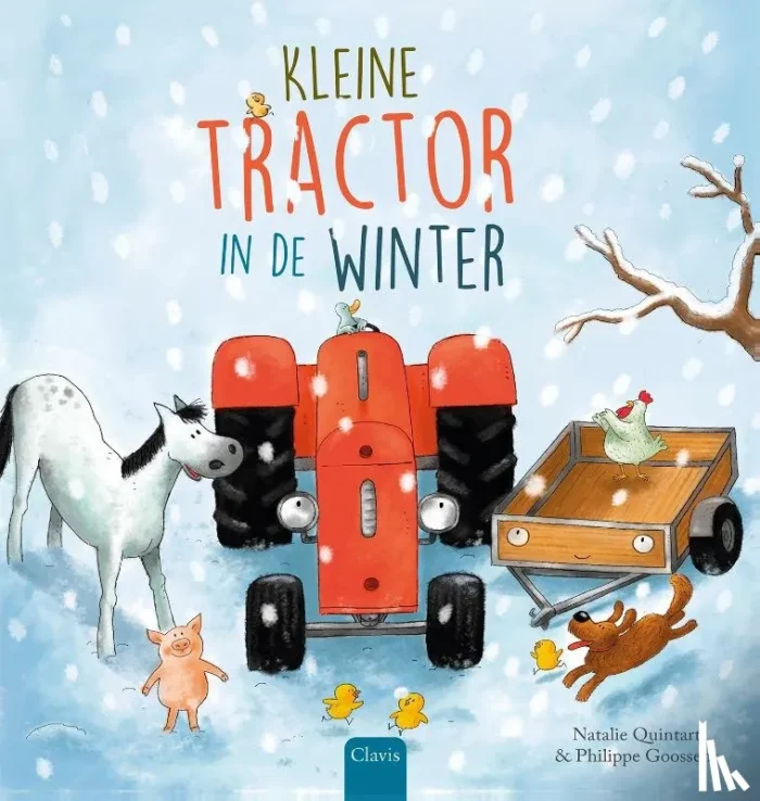Kleine Tractor in de winter