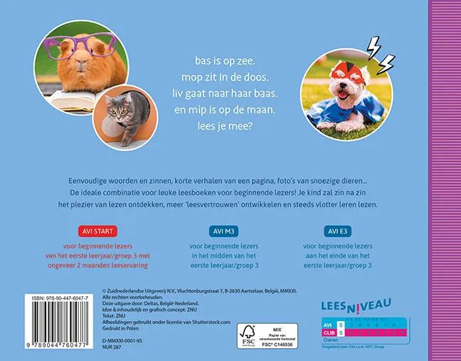 Leesbeesten! Bas is op zee | 9789044760477 Leesbeesten! Bas is op zee - Afbeelding 2