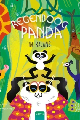 Regenboogpanda in balans