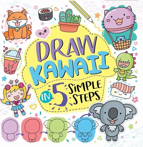 Draw Kawaii in Five Simple Steps | 9781780556758 Draw Kawaii in Five Simple Steps