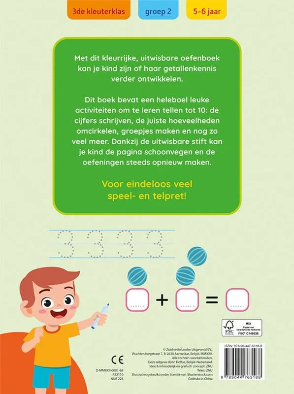 Leren tellen tot 10 | 9789044763188 Leren tellen tot 10 - Afbeelding 2