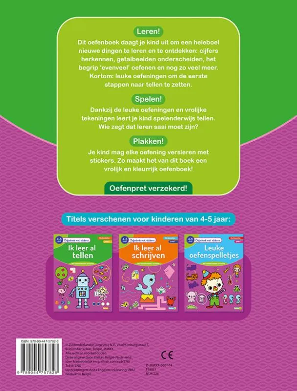 Ik leer al tellen (4-5 j.) | 9789044757828 Ik leer al tellen (4-5 j.) - Afbeelding 2