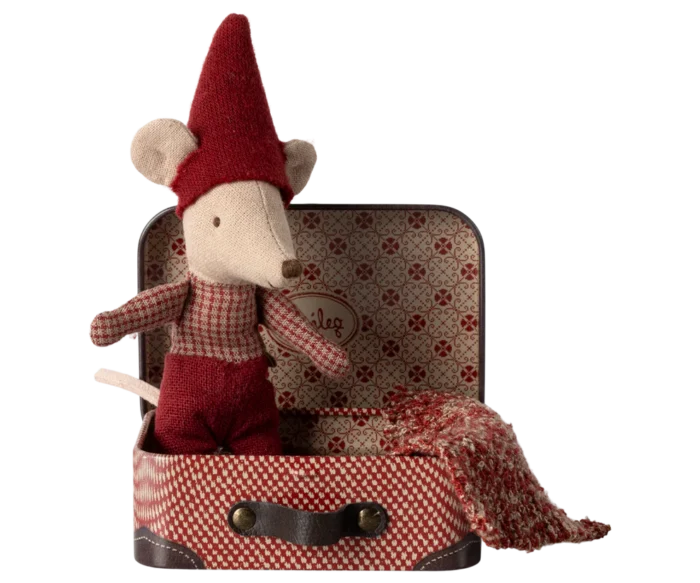 Kerstmuisje; baby in koffertje / Christmas mouse, Baby in suitcase | 5707304139225