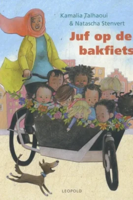Juf op de bakfiets