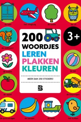 200 woordjes leren, plakken en kleuren