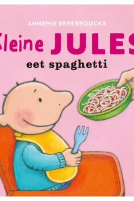 Kleine Jules eet spaghetti