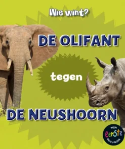 De olifant tegen de neushoorn