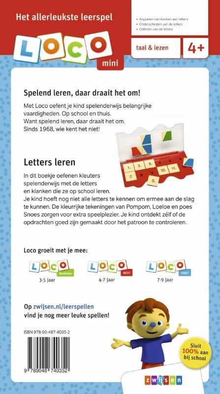 Loco Mini Rompompom ik leer letters | 9789048740352 Loco Mini Rompompom ik leer letters - Afbeelding 2