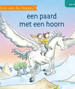 Een paard met een hoorn