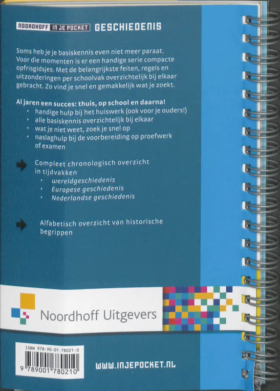 Noordhoff Geschiedenis in je pocket | 9789001780210 Noordhoff Geschiedenis in je pocket - Afbeelding 2