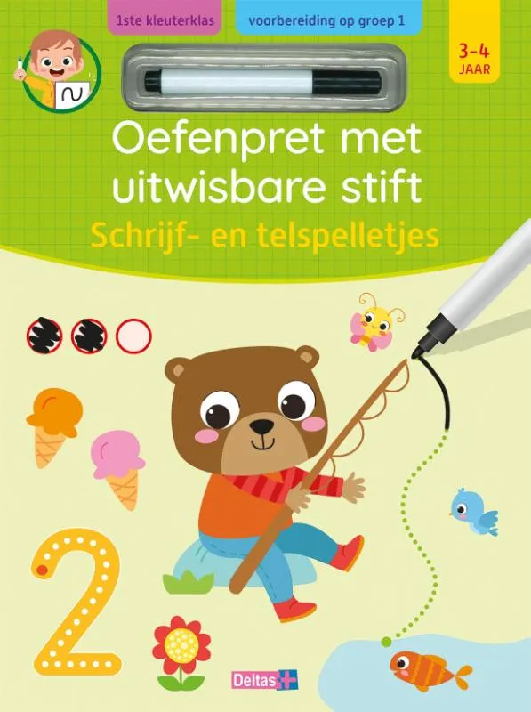 Schrijf- en telspelletjes 3-4 jaar | 9789044769883 Schrijf- en telspelletjes 3-4 jaar