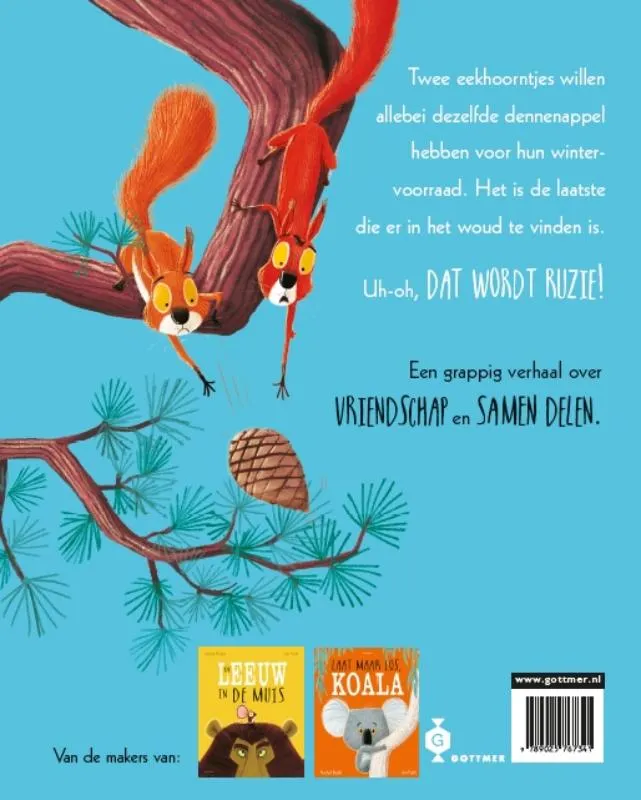 Twee vechtende eekhoorntjes | 9789025767341 Twee vechtende eekhoorntjes - Afbeelding 2