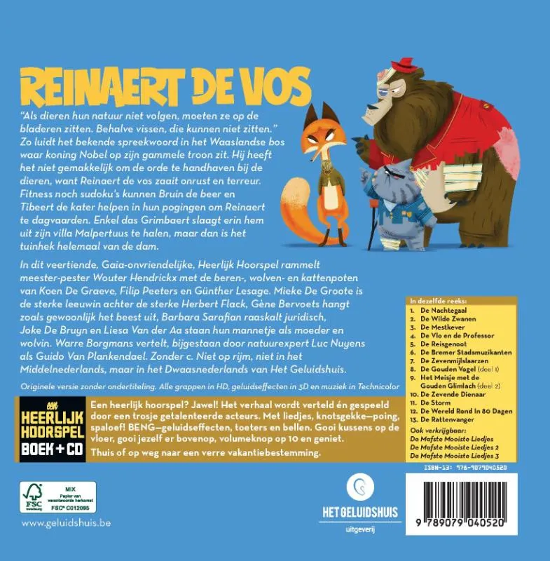 Reinaert De Vos | 9789079040520 Reinaert De Vos - Afbeelding 2