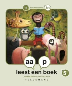 Aap leest een boek