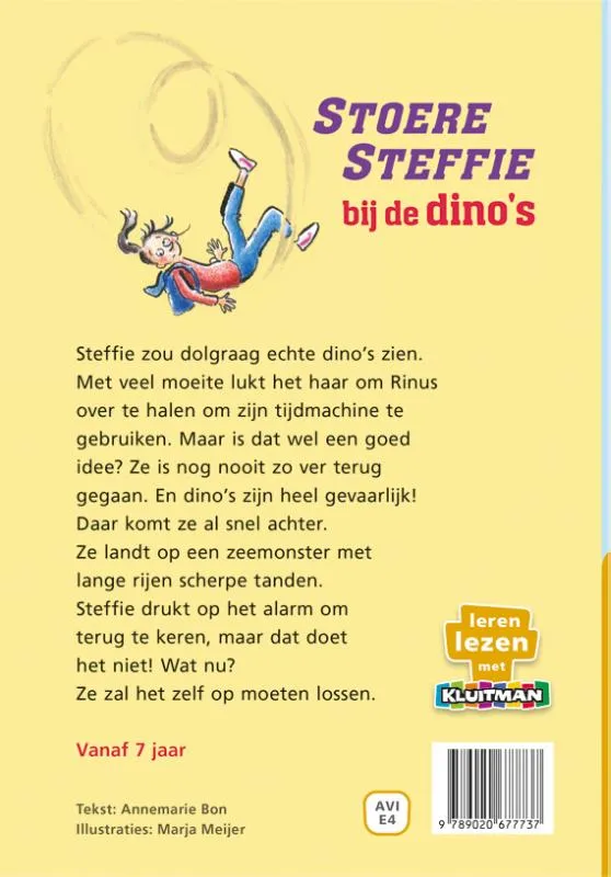 Stoere Steffie bij de dino's | 9789020677737 Stoere Steffie bij de dino's - Afbeelding 2