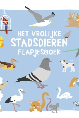 Het vrolijke stadsdieren flapjesboek