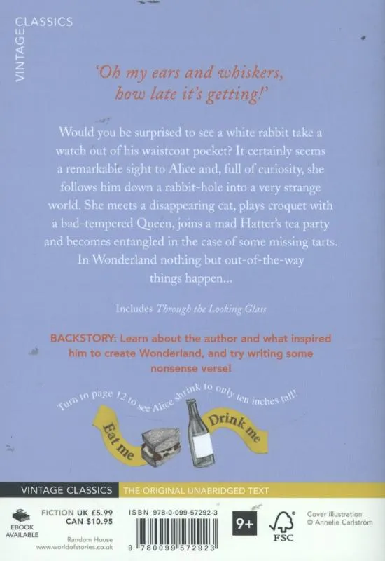 Alice's Adventures in Wonderland | 9780099572923 Alice's Adventures in Wonderland - Afbeelding 2