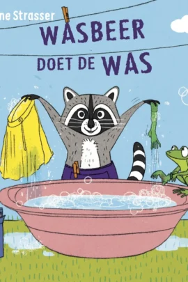 Wasbeer doet de was