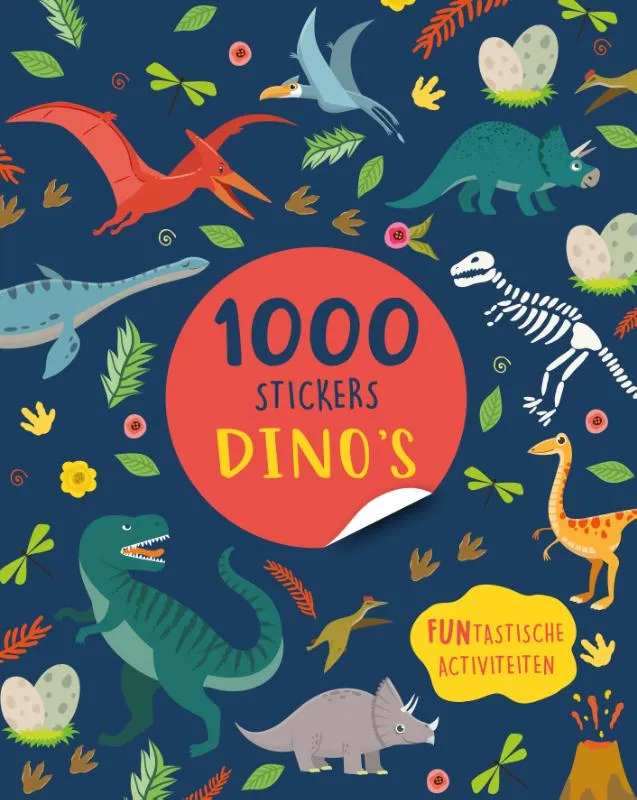 1000 stickers dino's | 9789036646673 1000 stickers dino's