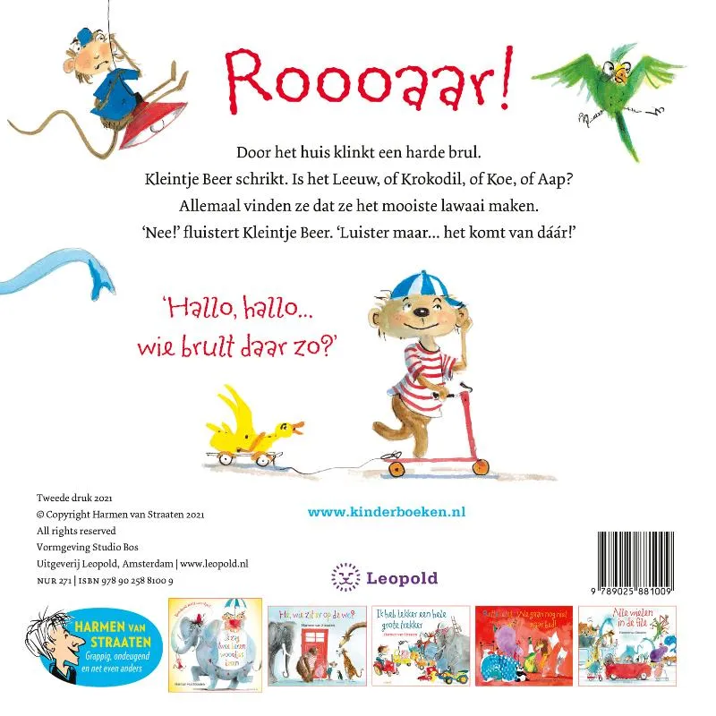 Hallo, hallo, wie brult daar zo? | 9789025881009 Hallo, hallo, wie brult daar zo? - Afbeelding 2