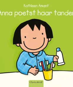 Anna poetst haar tanden