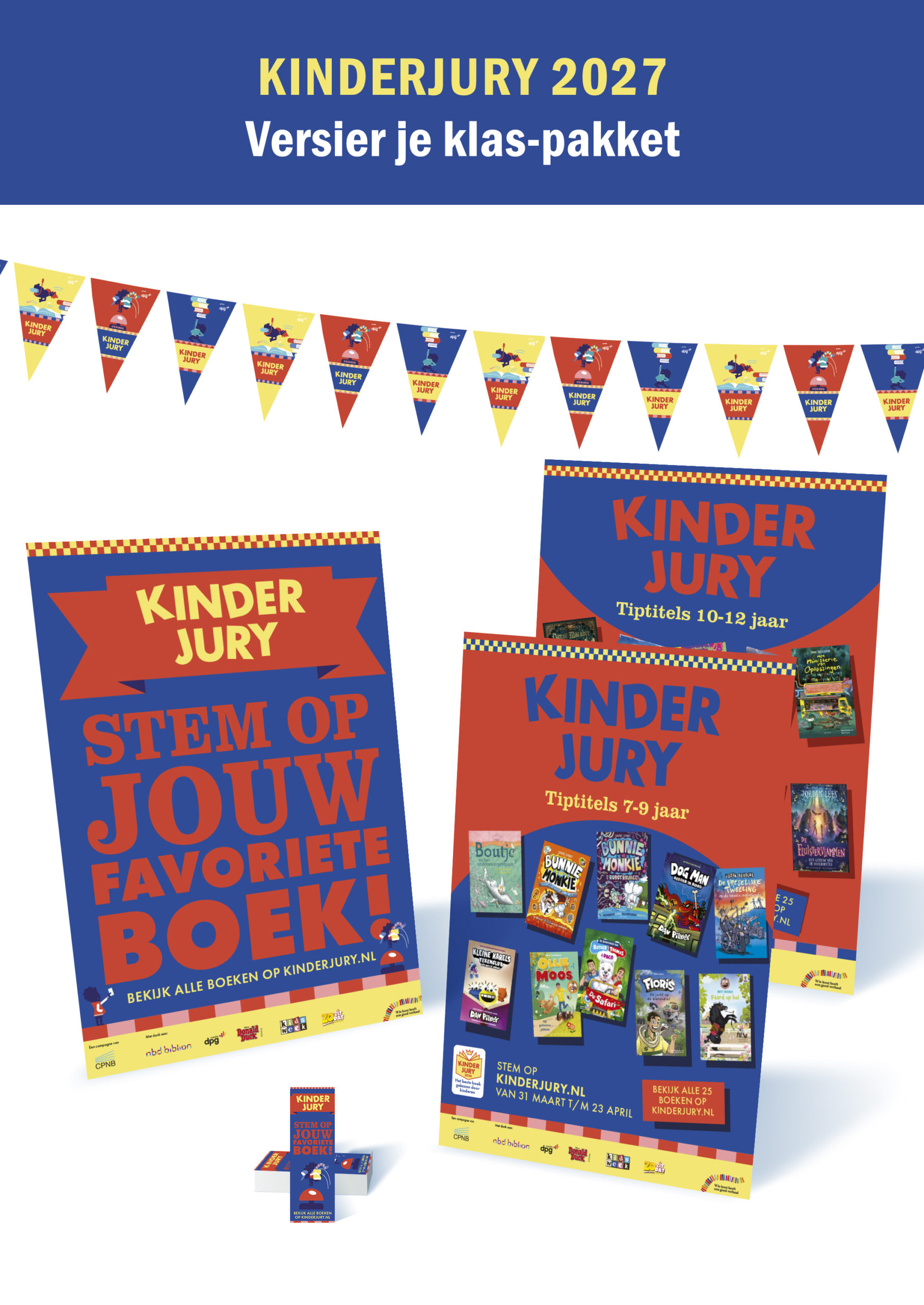 Versier je klas-pakket Kinderjury 2027 | 9789465036335 Versier je klas-pakket Kinderjury 2027