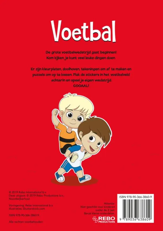 Voetbal sticker- en activiteitenboek | 9789036638609 Voetbal sticker- en activiteitenboek - Afbeelding 2