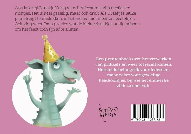 Draakje Vurig en het feest | 9789493337183 Draakje Vurig en het feest - Afbeelding 2