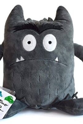 Knuffel kleurenmonster grijs (bang)