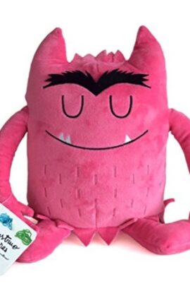 Knuffel kleurenmonster roze (verliefd)