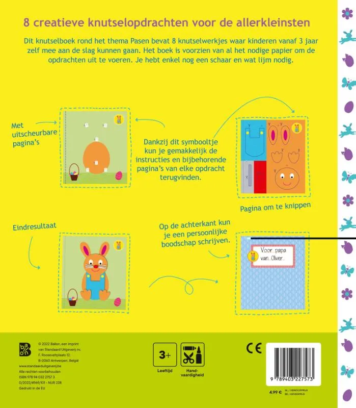 Ik knip en plak Pasen | 9789403227573 Ik knip en plak Pasen - Afbeelding 2