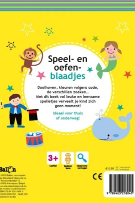 Speel- en oefenblaadjes 3+ (geel) | 9789403218045 Speel- en oefenblaadjes 3+ (geel) | 9789403218045