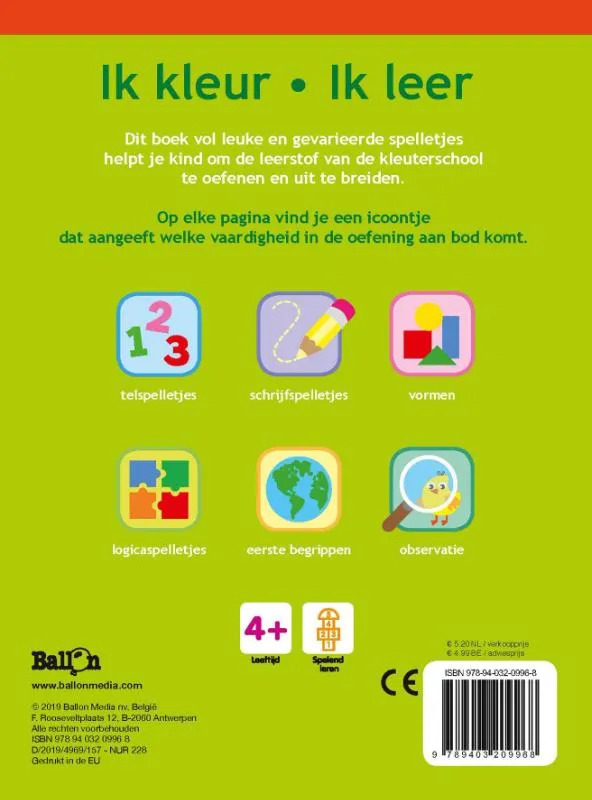 Ik kleur ik leer 3+ | 9789403209968 Ik kleur ik leer 3+ - Afbeelding 2