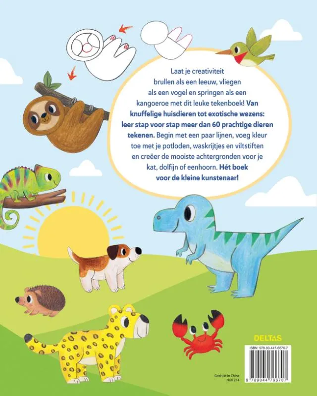 Stap voor stap dieren tekenen | 9789044766707 Stap voor stap dieren tekenen - Afbeelding 2
