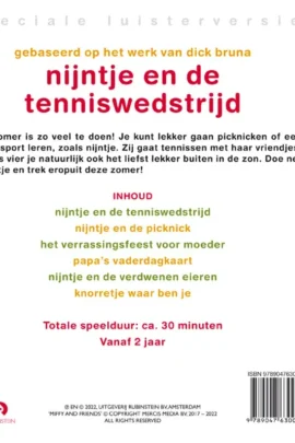 Nijntje en de tenniswedstrijd | 9789047630043 Nijntje en de tenniswedstrijd | 9789047630043