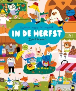 Samen naar de markt in de herfst