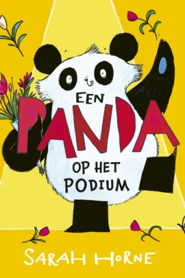 Een panda op het podium