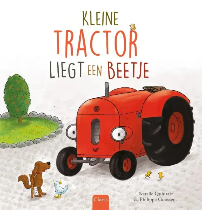 Kleine Tractor liegt een beetje