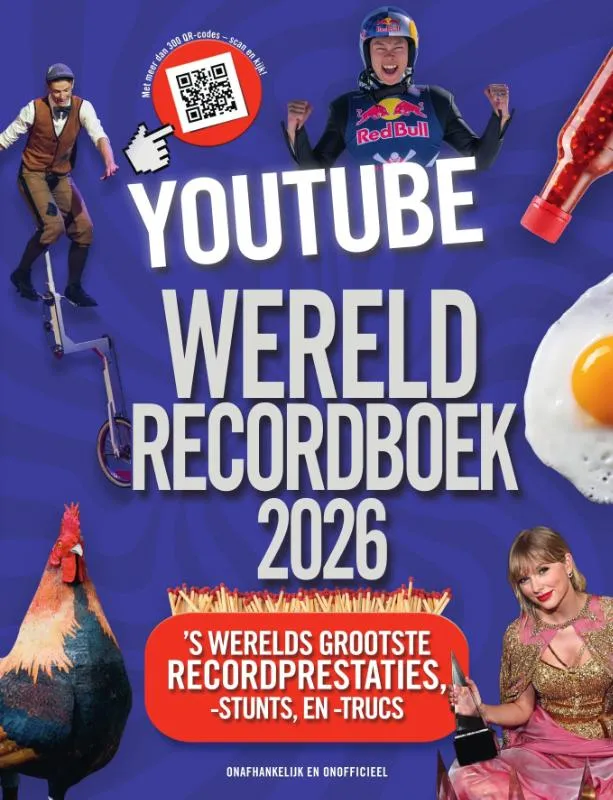 YouTube Wereldrecordboek 2026 | 9789002284465 YouTube Wereldrecordboek 2026