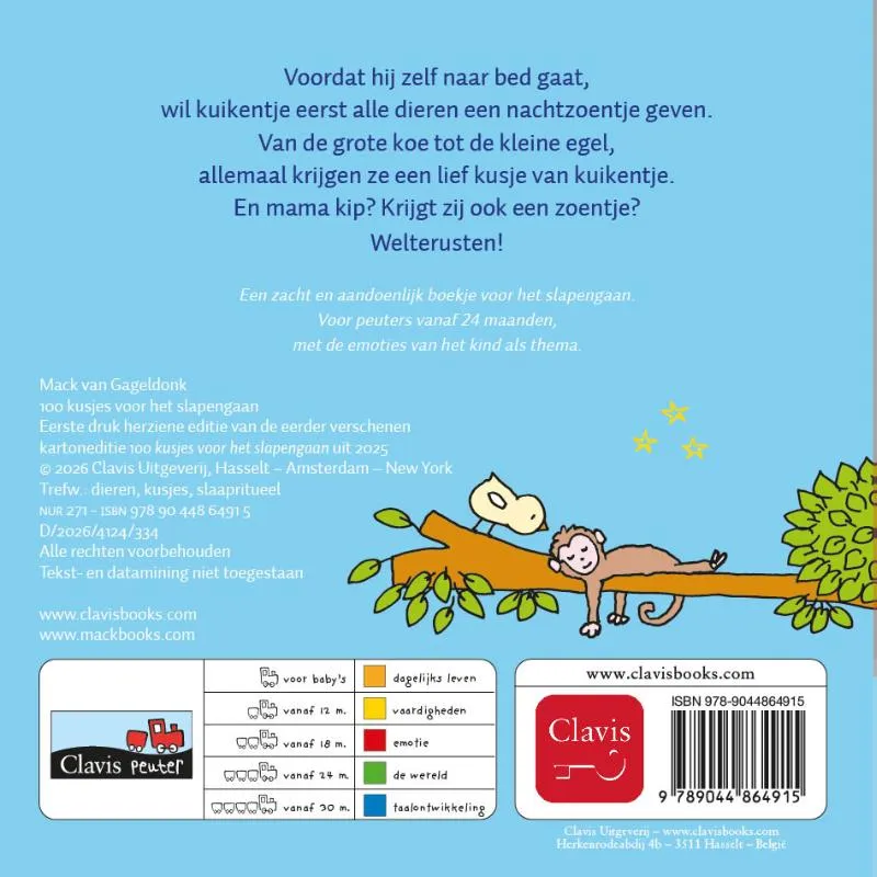 100 kusjes voor het slapengaan | 9789044864915 100 kusjes voor het slapengaan - Afbeelding 2