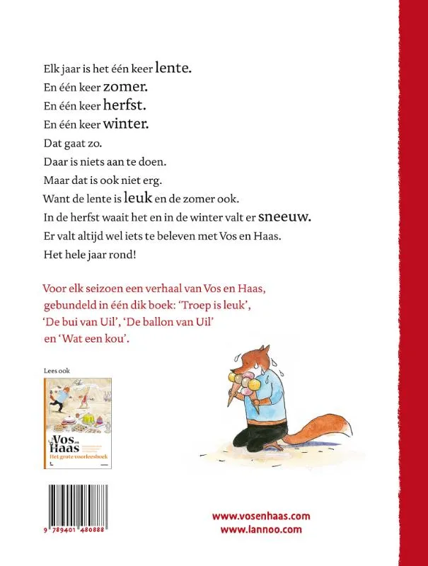 Vos en Haas en de seizoenen | 9789401480888 Vos en Haas en de seizoenen - Afbeelding 2