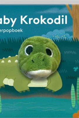 Vingerpopboekje Baby Krokodil