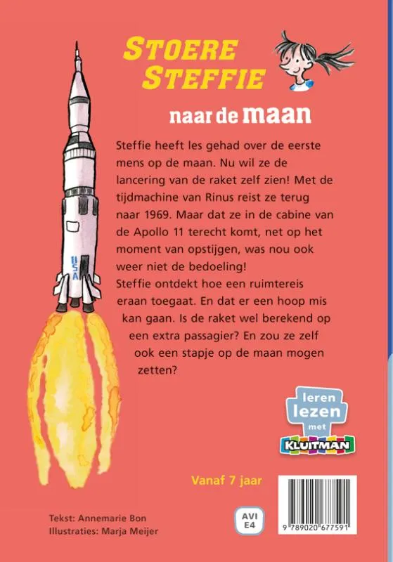 Stoere Steffie naar de maan | 9789020677591 Stoere Steffie naar de maan - Afbeelding 2
