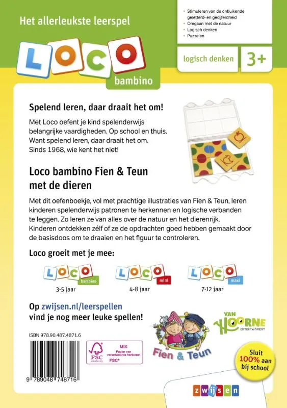 Loco bambino Fien & Teun met de dieren | 9789048748716 Loco bambino Fien & Teun met de dieren - Afbeelding 2