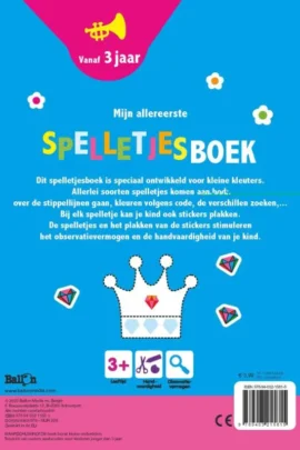 Mijn allereerste spelletjesboek 3+ maan | 9789403215815