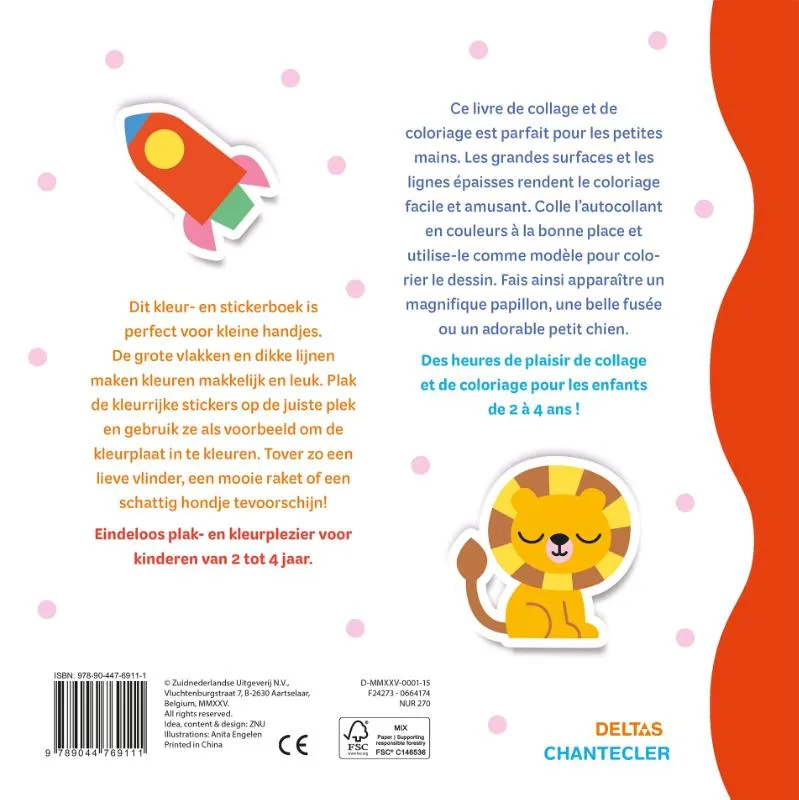Happy Sticker Color (2-4 j.) / Happy Sticker Color (2-4a.) | 9789044769111 Happy Sticker Color (2-4 j.) / Happy Sticker Color (2-4a.) - Afbeelding 2