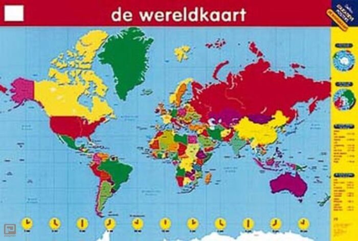 Educatieve posters - De wereldkaart