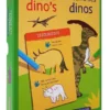 12 sjabloonkaarten / Dessine des dinos – 12 cartes pochoirs | 9789044753271